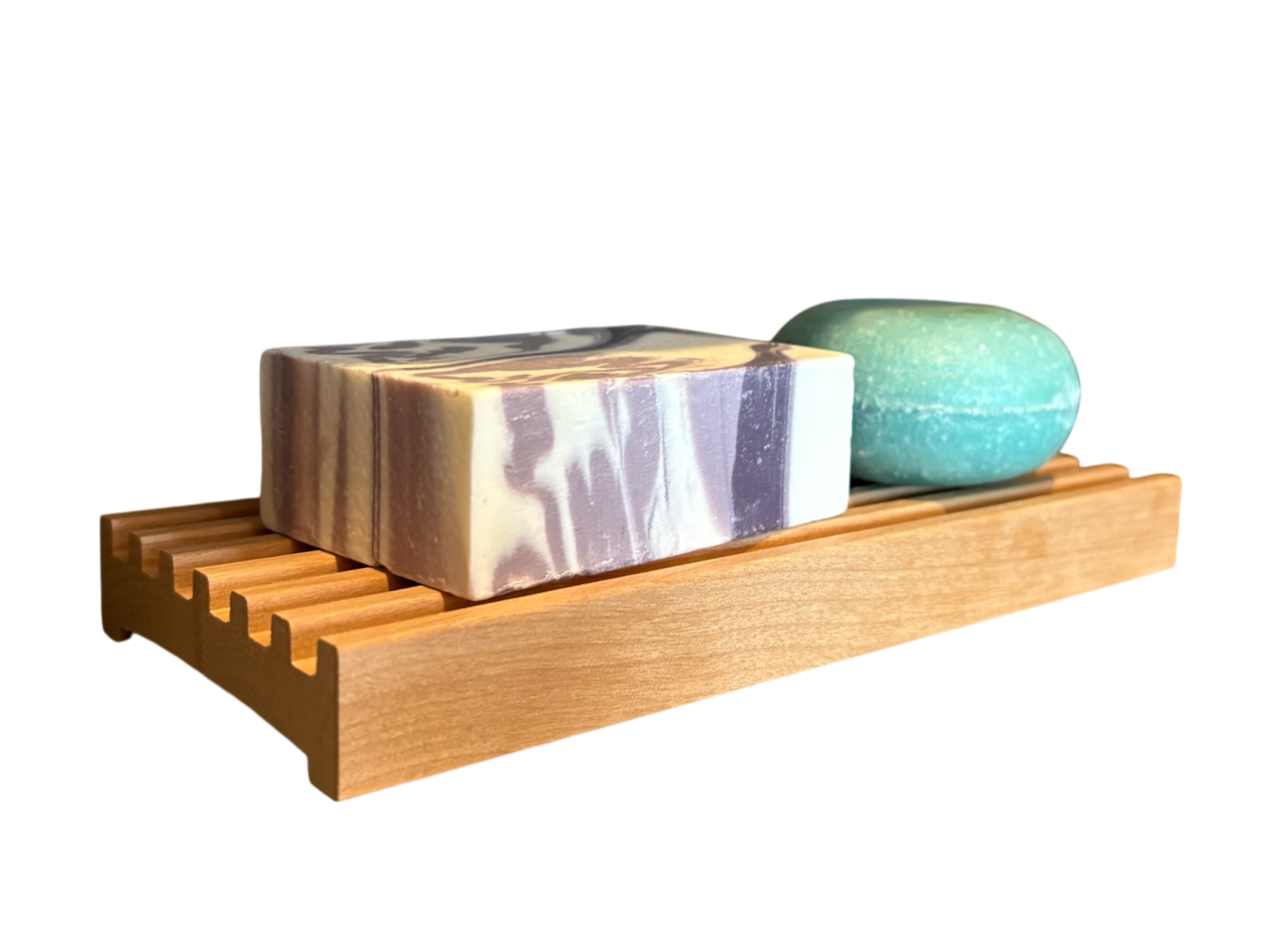 8" Alder Battlement Style Soap Dish