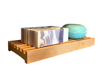 8" Alder Battlement Style Soap Dish