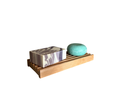 8" Alder Battlement Style Soap Dish