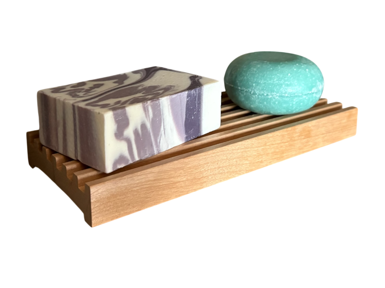 8" Alder Battlement Style Soap Dish