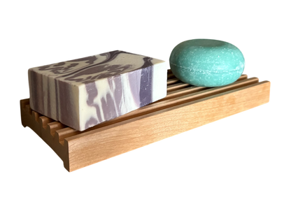 8" Alder Battlement Style Soap Dish