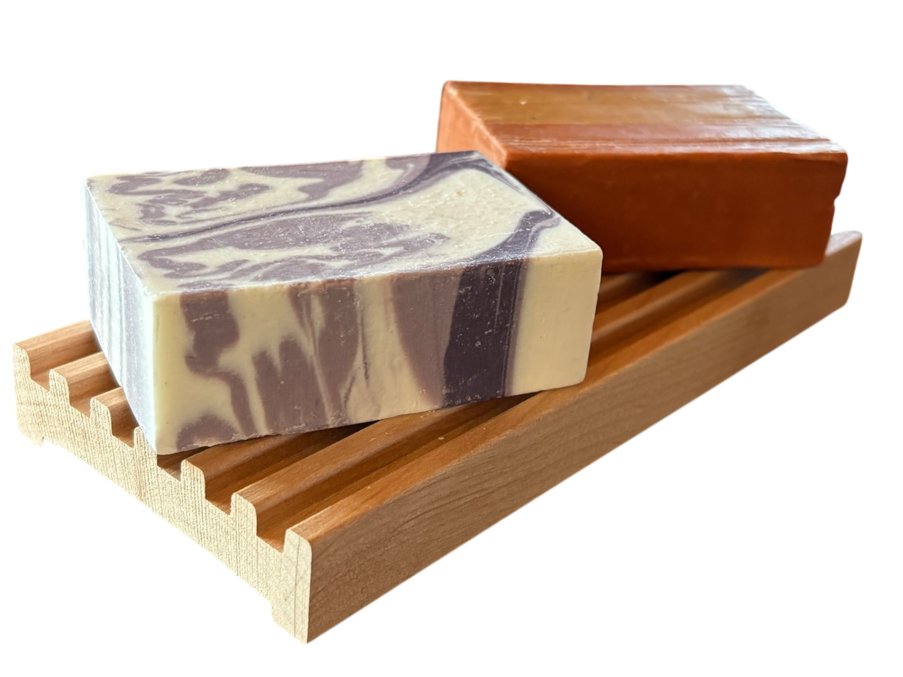 8" Alder Battlement Style Soap Dish