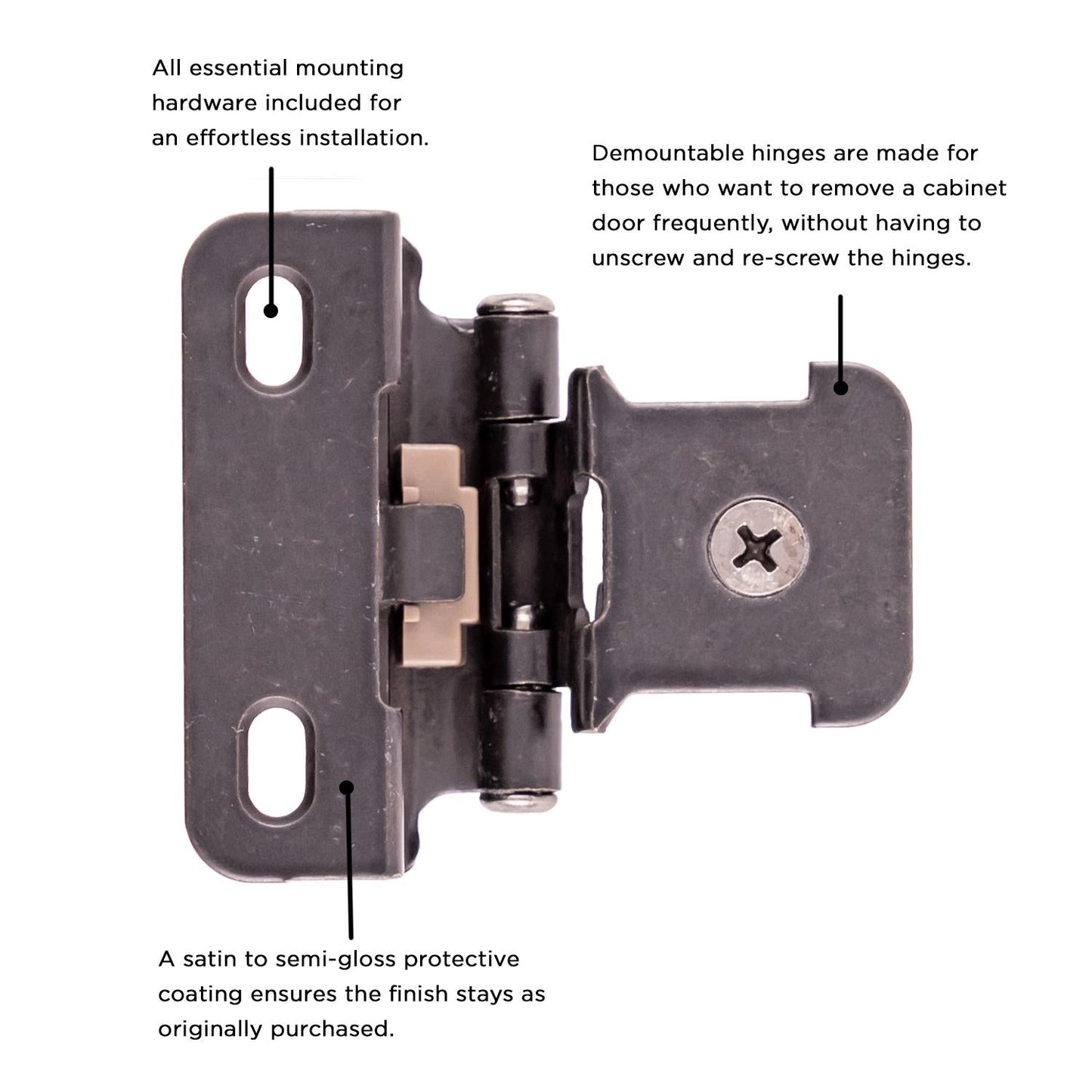 Single Demountable Hinge