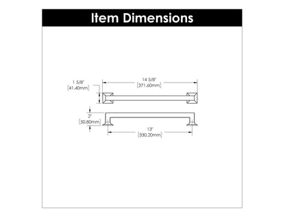 13 Inch Center to Center Studio Appliance Pull
