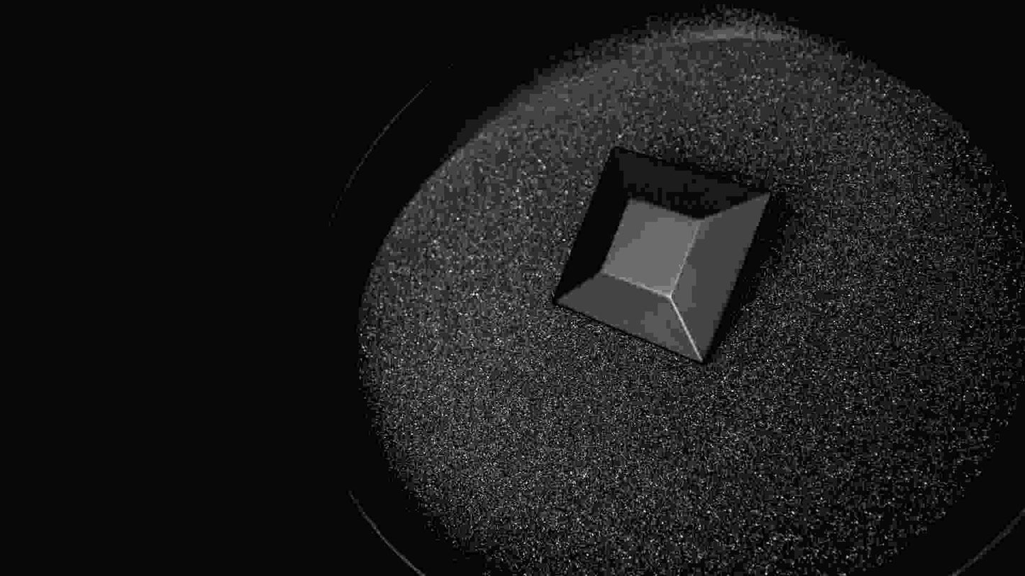 2-3/4 Inch Square Bijou Polly Square Knob