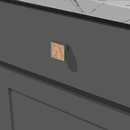 1-3/8 Inch Square Cullet Square Knob