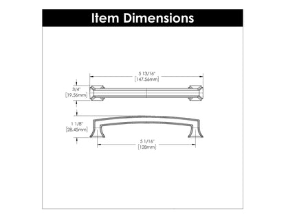 5-1/16 Inch (128mm) Bridges Pull