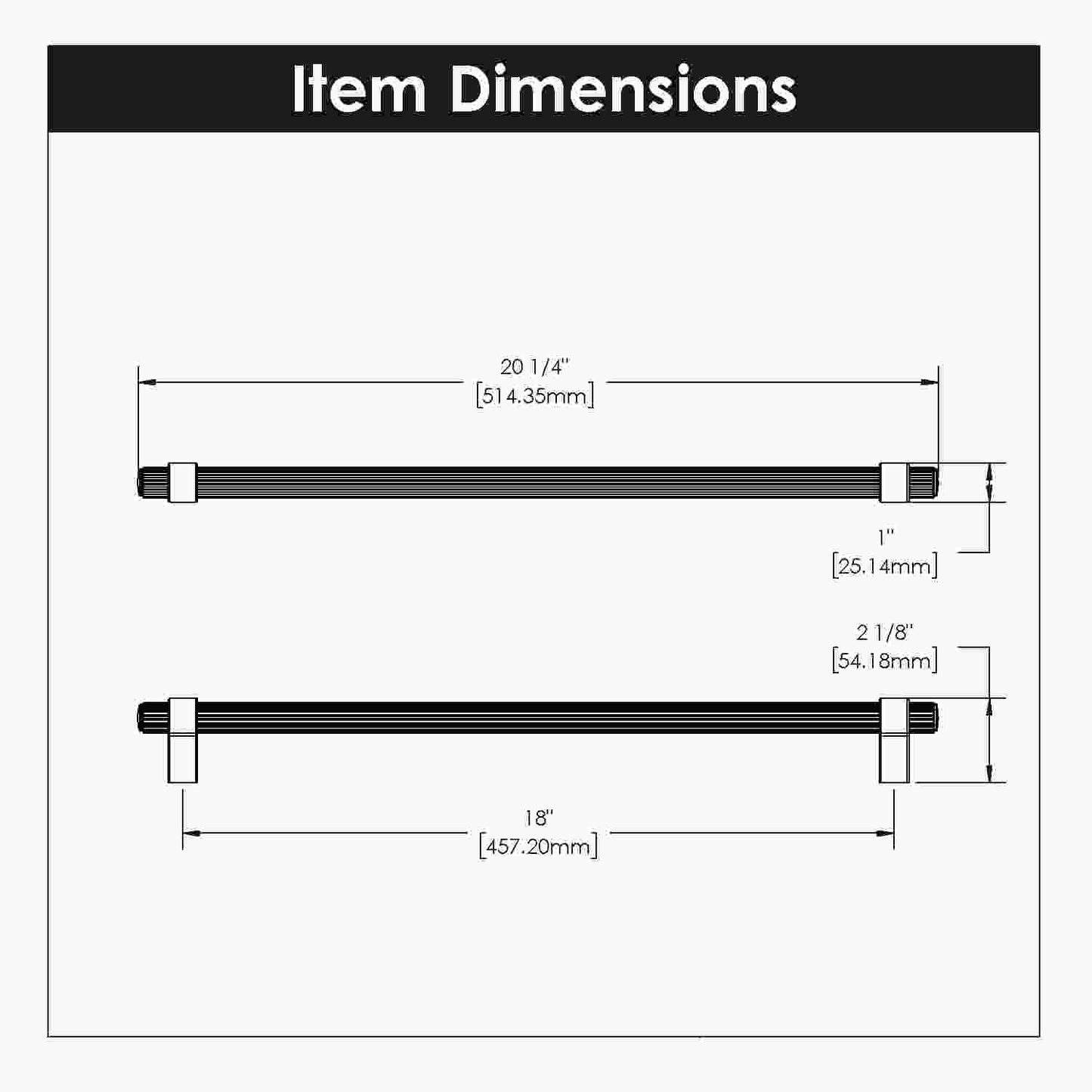 18 Inch Center to Center Sinclaire Appliance Pull
