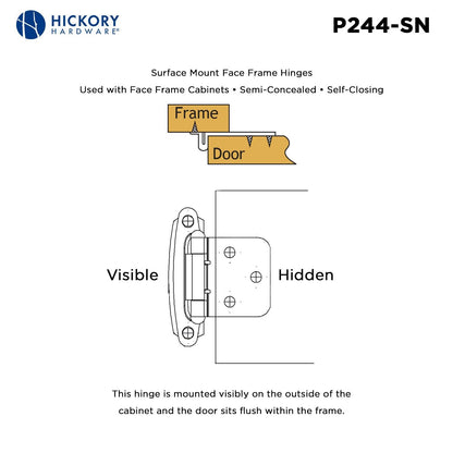 Surface Self-Closing Hinge