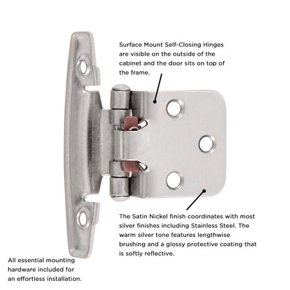 Surface Self-Closing Hinge