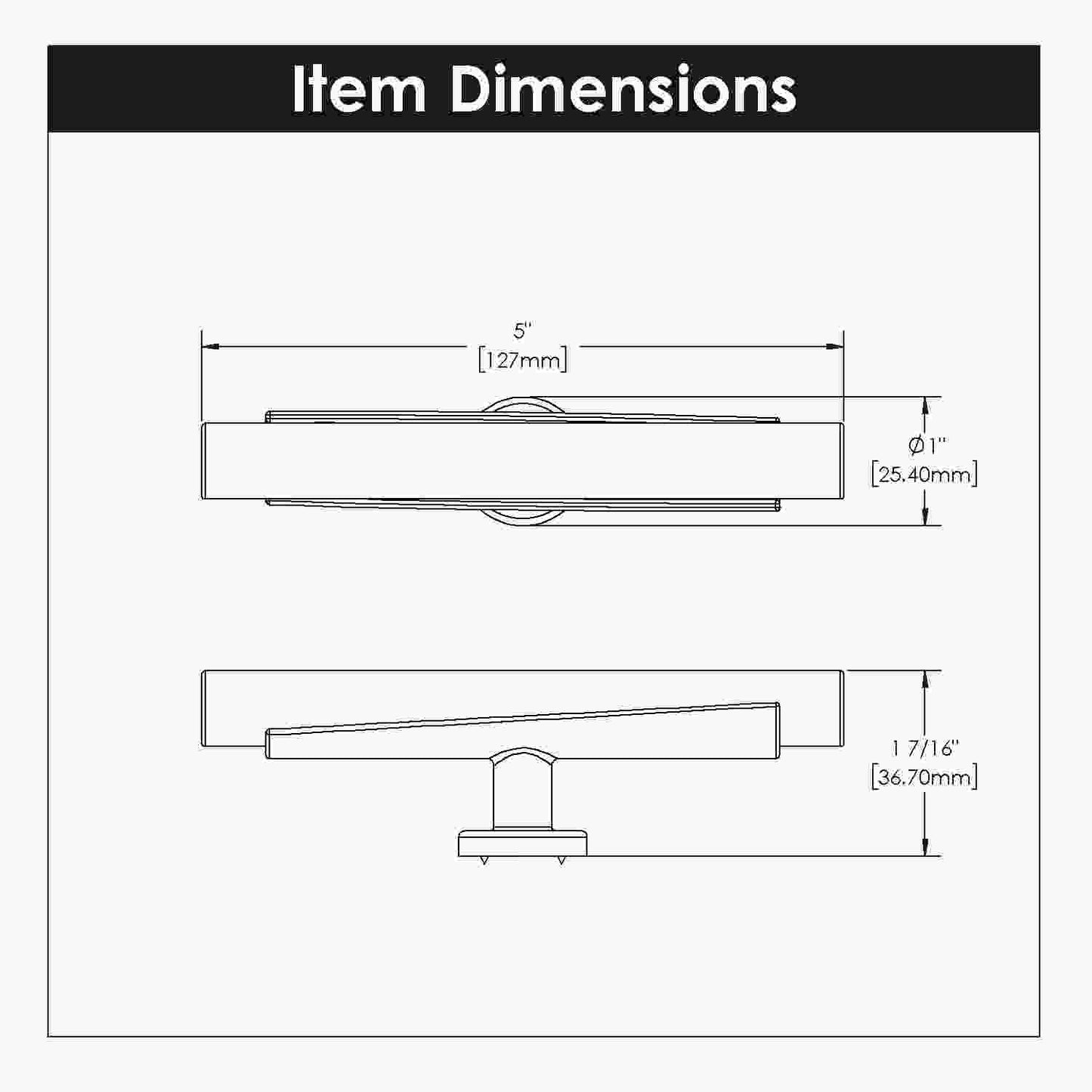 5 Inch x 1 Inch Firenze T-Knob