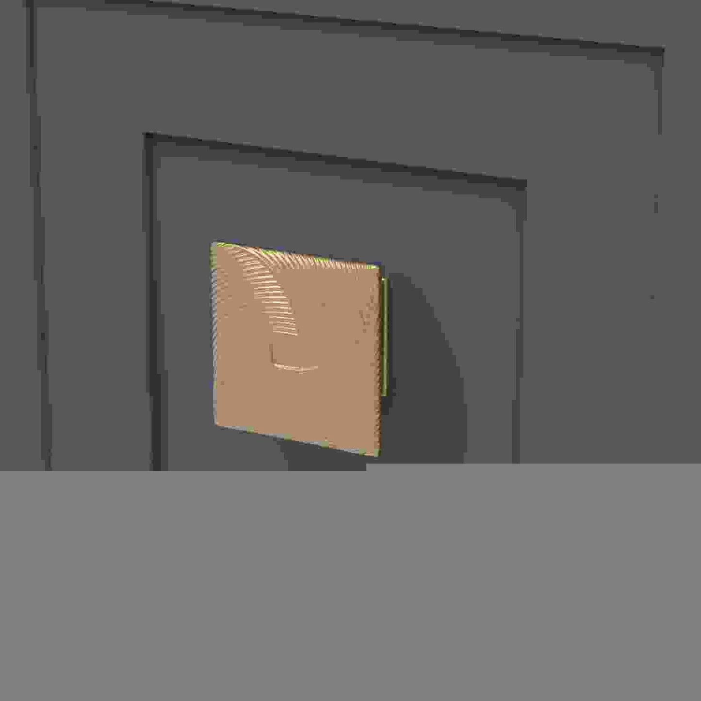 3-1/2 Inch Square Bijou Tempest Square Knob