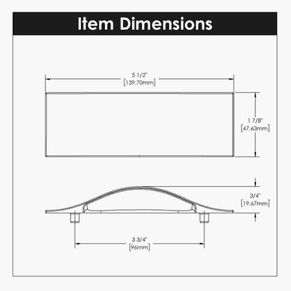 3-3/4 Inch (96mm) Center to Center Emerge Cup Pull