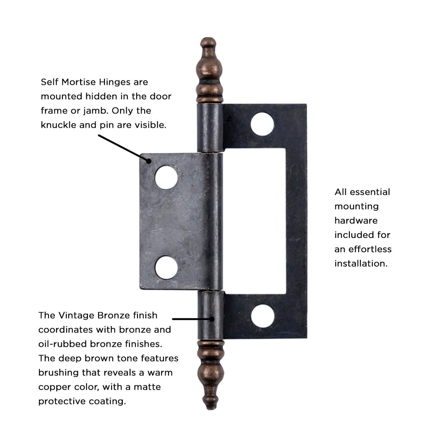 Self Mortise Hinge