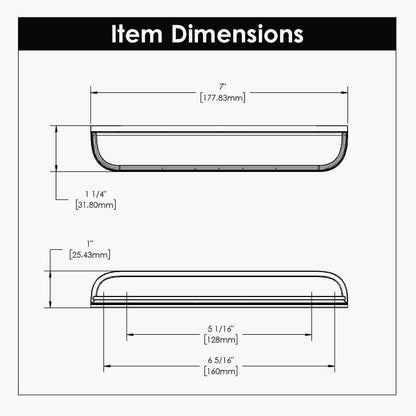 5-1/16 Inch (128mm) & 6-5/16 Inch (160mm) Center to Center Berkshire Cup Pull