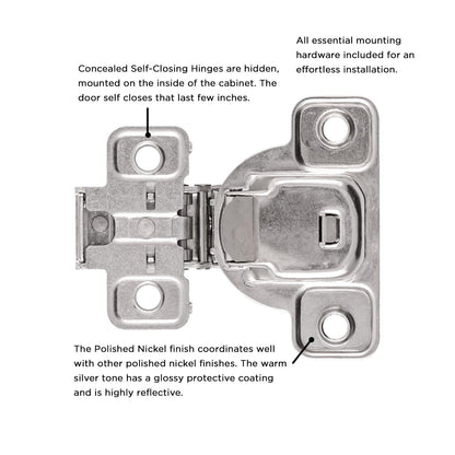 Concealed Self-Closing Hinges