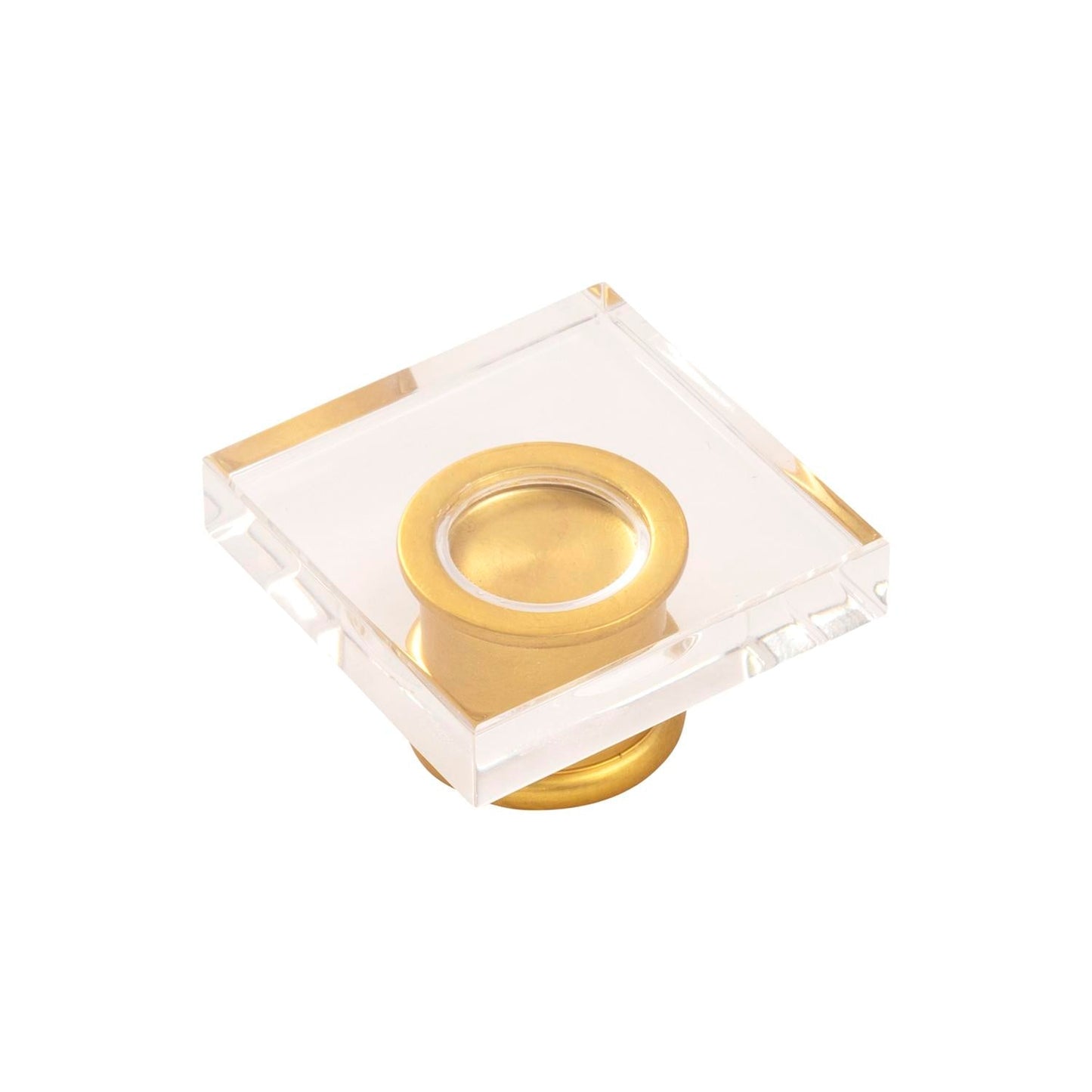 1-3/8 Inch Square Crystal Palace Knob