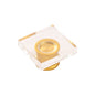 1-3/8 Inch Square Crystal Palace Knob