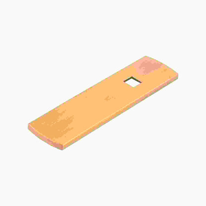 3-1/2 Inch x 7/8 Inch Bijou Astoria Backplate
