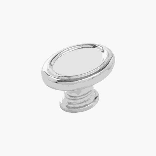 1-1/2 Inch x 1-1/8 Inch Oval Berkshire Oval Knob