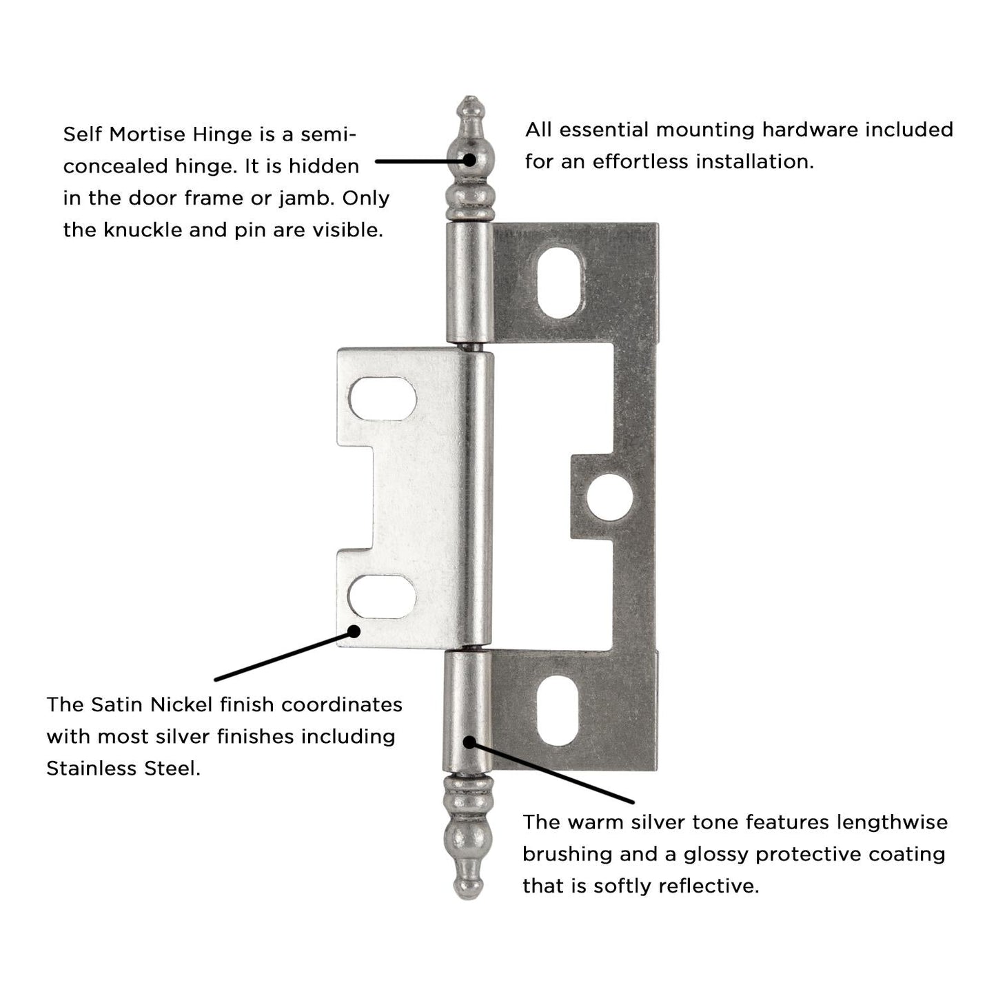 Self Mortise Hinge