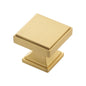 1-3/8 Inch Square Brownstone Square Knob