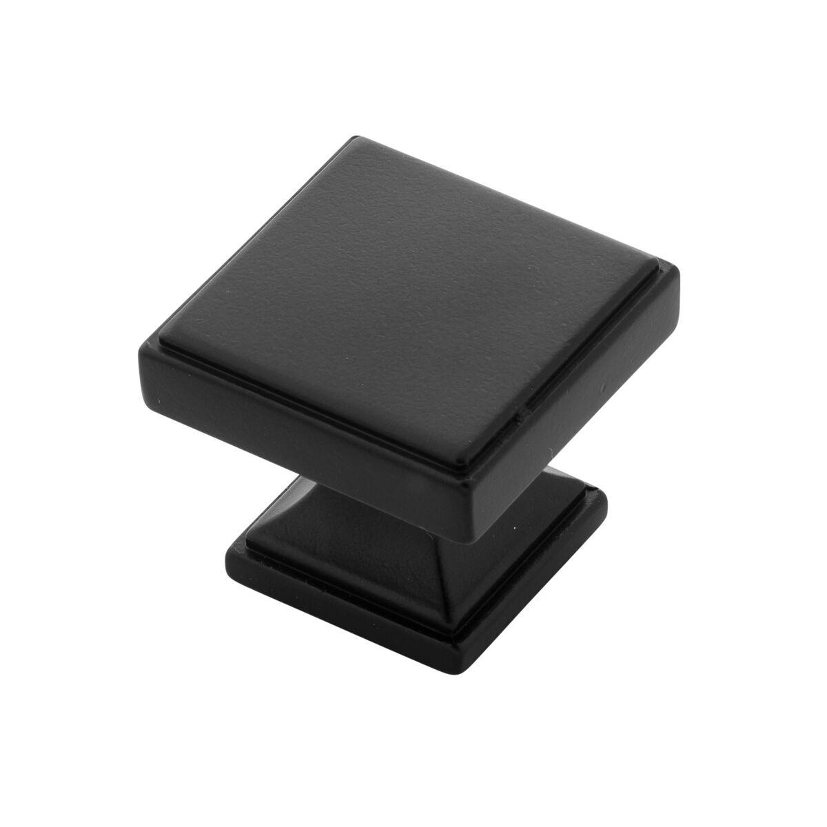 1-3/8 Inch Square Brownstone Square Knob