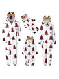 Family Christmas Snowflake Reindeer Hooded Onesie