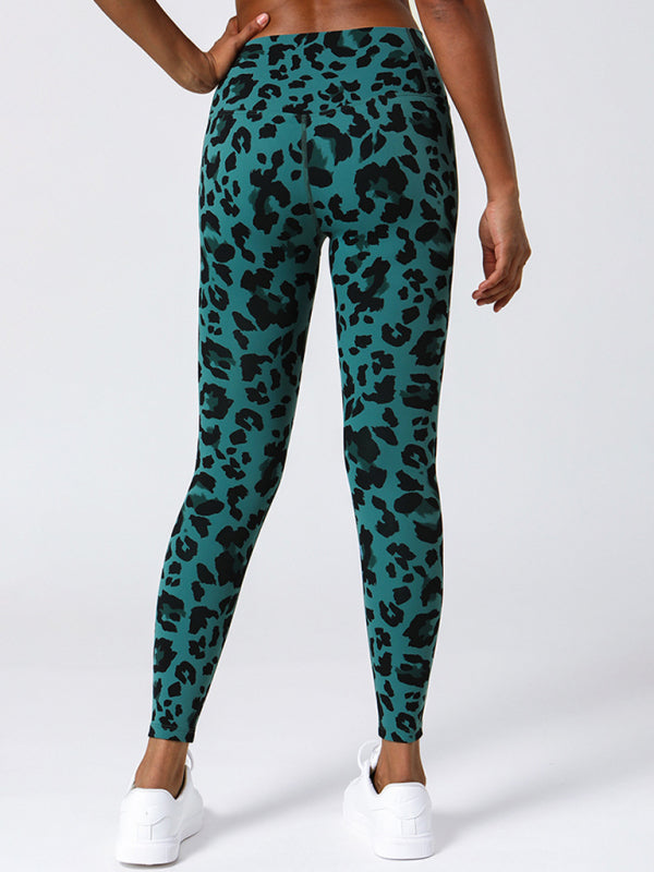 Women's High Waist Hip Lift Yoga Pants - Elastic Waist Fitness Leggings