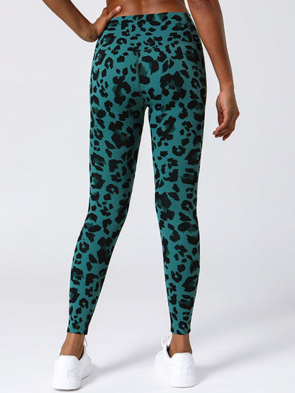 Women's High Waist Hip Lift Yoga Pants - Elastic Waist Fitness Leggings