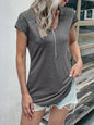 Lace Detail V-Neck Tank Top Cotton Blend Women's Sleeveless Tee