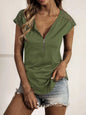 Lace Detail V-Neck Tank Top Cotton Blend Women's Sleeveless Tee