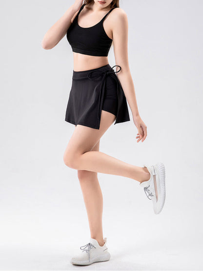 Women's Athletic Tennis Skort - Quick-Dry with Side Slits
