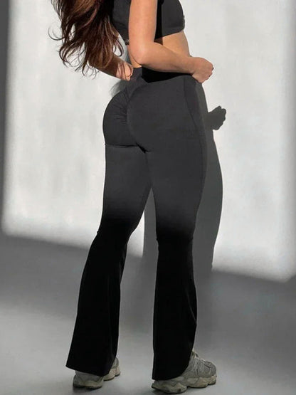Women's High-Waist Flare Yoga Leggings - Butt Lift & Tummy Control