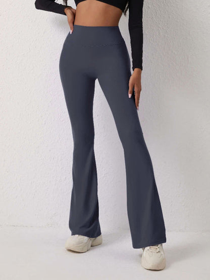 Women's High-Waist Flare Yoga Leggings - Butt Lift & Tummy Control