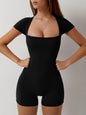 Women's Yoga Jumpsuit Shorts - High Stretch Athletic Wear