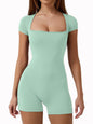 Women's Yoga Jumpsuit Shorts - High Stretch Athletic Wear