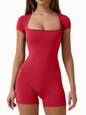 Women's Yoga Jumpsuit Shorts - High Stretch Athletic Wear
