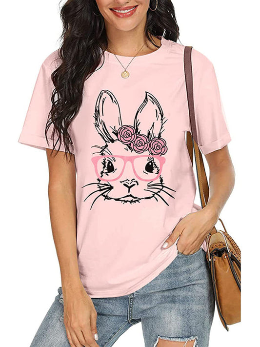Women's Easter MAMA Bunny Graphic T-Shirt - Funny Holiday Tee