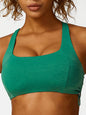 Women's Drawstring Sports Bra - Breathable Nylon Yoga Top
