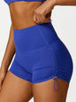 Women's Drawstring Yoga Breathable Solid Color Running Tight Shorts