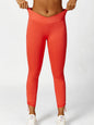 Women's Drawstring Yoga Breathable Solid Color Running Tights