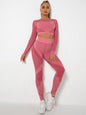 Women's Seamless Yoga Set - Quick-Dry Long Sleeve & Leggings