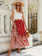 Bohemian High Waist Beach Skirt - Flowy Summer Swing Skirt