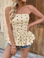 New style splicing women's Y2K hot girl flower bud tube top vest