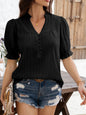 Women's flared half sleeve top