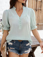 Women's flared half sleeve top
