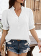 Women's flared half sleeve top