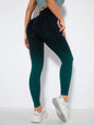 Women's Seamless Gradient High Waist Quick-Dry Hip Lift Fitness Leggings