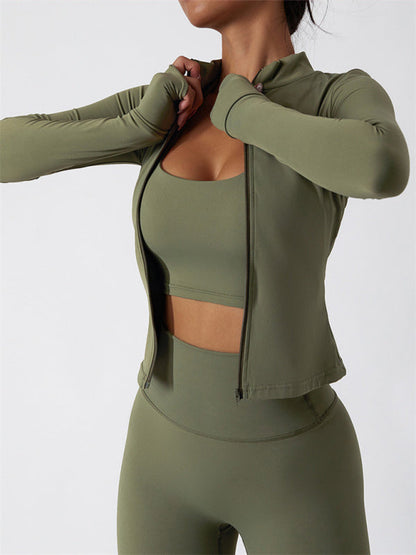 Women's Athletic Cardigan Jacket - Breathable & Quick-Dry